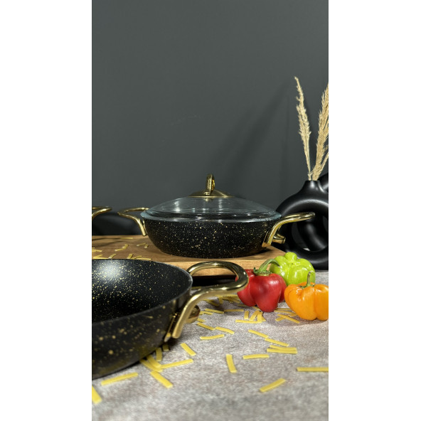 BENA LİFE 6 Parça Yanmaz Yapışmaz Granit Omlet Seti - 4