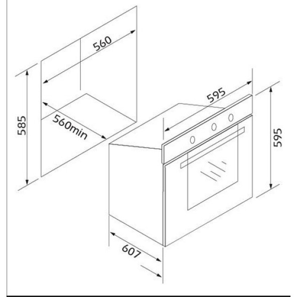 Sılverlıne BO6502W01 Multi Fonksiyonel Beyaz Ankastre Fırın - 3