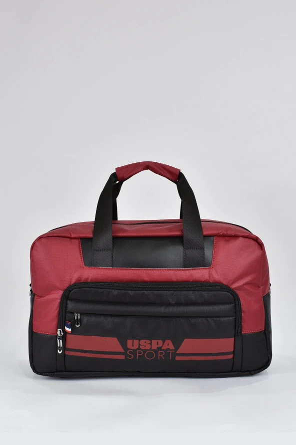 U.s. Polo Assn. Orta Boy Unisex Çok Gözlü Spor Fitness Seyahat Çantası Kırmızı PLDUF23810