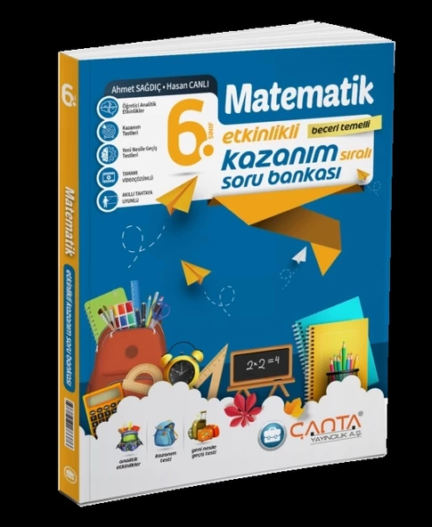 Çanta Yayınları 6.Sınıf Matematik Etkinlikli Kazanım Sıralı Soru Bankası