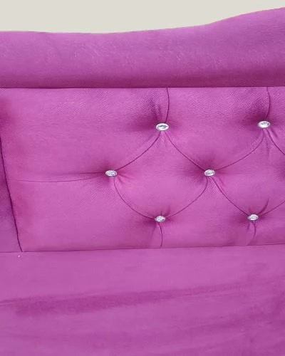 Başlık 90325 DK Tek Kişi 100 Model Tay Tüyü Fuşya Kumaş Dolgun kapitoneli ElYapım - Resim 8