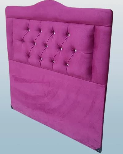 Başlık 90325 DK Tek Kişi 100 Model Tay Tüyü Fuşya Kumaş Dolgun kapitoneli ElYapım - Resim 2