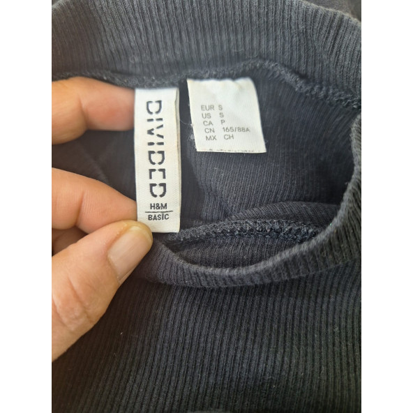 H&M DİVİDED STREÇ ELBİSE - 6