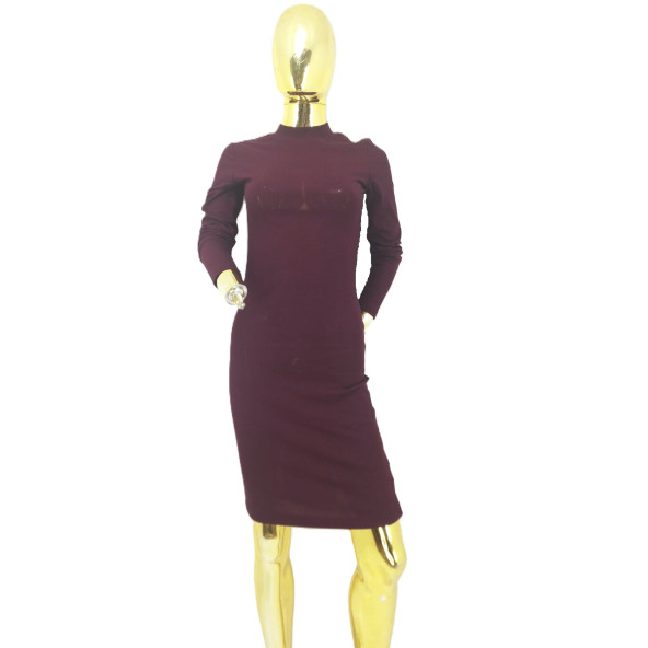 H&M DİVİDED STREÇ ELBİSE - 8