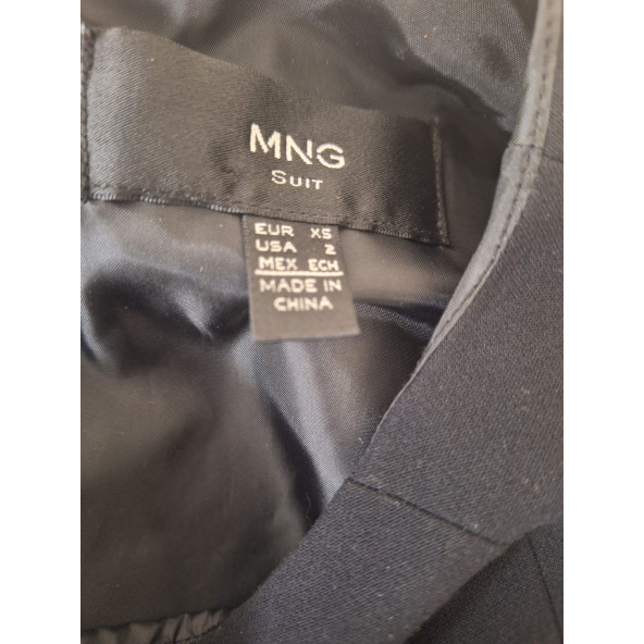 MANGO SUİT FIRFIR ETEKLİ MİNİ SİYAH ELBİSE - 9