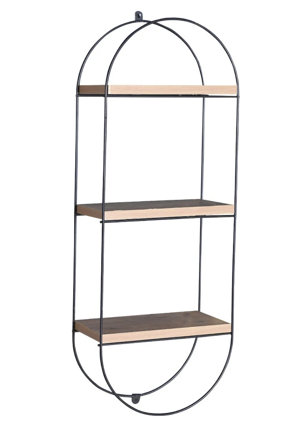 Dekoratif 3 Raflı Duvar Rafı - 3