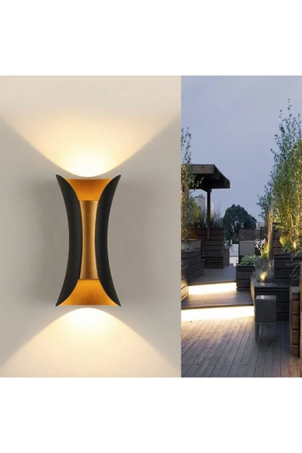 10 Watt Dekoratif Led Aplik, Modern Dış Mekan Aydınlatma Armatürü, Bahçe Duvar Aplik, Modern Armatür - 5