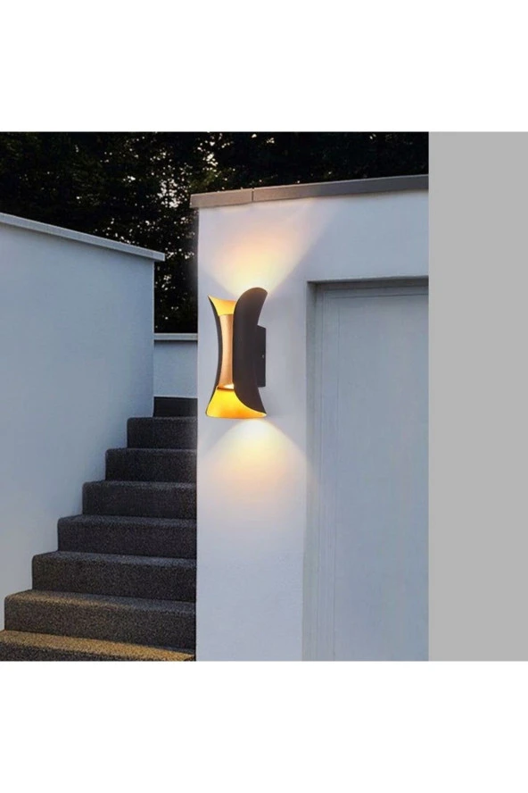 10 Watt Dekoratif Led Aplik, Modern Dış Mekan Aydınlatma Armatürü, Bahçe Duvar Aplik, Modern Armatür - 6