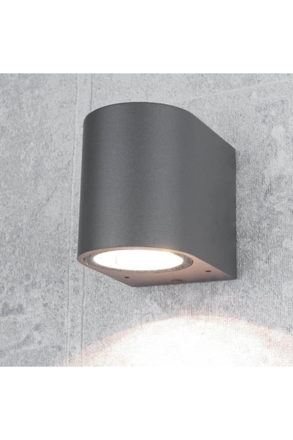 Amber Işık Iç - Dış Mekan Dekoratif Modern Lüks Aplik - Antrasit - 3