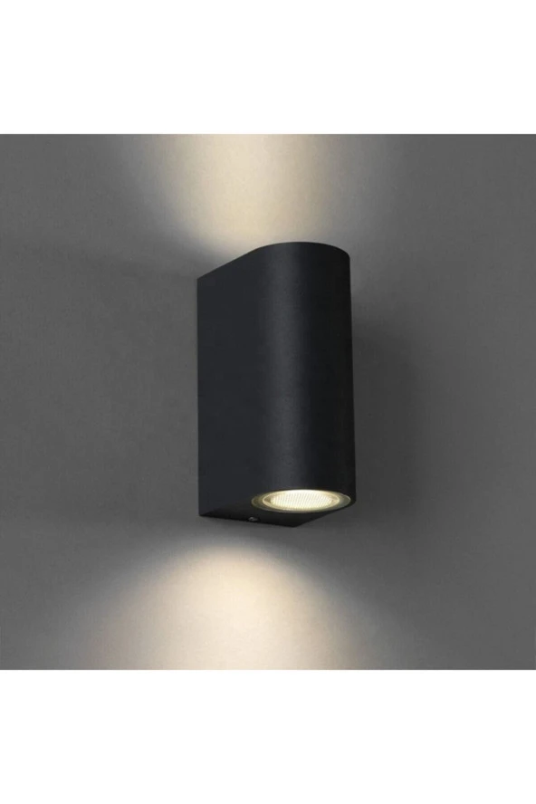 Çift Yönlü Duvar Aplik Siyah Iç Ve Dış Mekan Bahçe Aydınlatma (AMPULLER HARİÇ) - 5