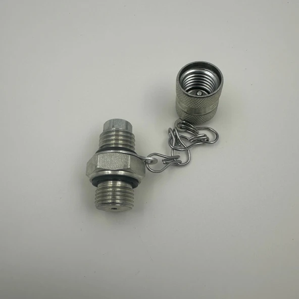 Hidrolik Minimes Manometre Test Priz Rekoru M16x2 - 3/8 - Resim 3