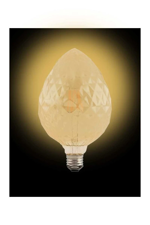 ACK 4W E27 2200K Sarı G95 Led Rustik Ampul AB55-00420 - 2