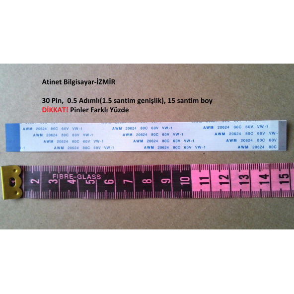 Harward Hr-Btg707 Kafa Filmi Flex Kablo 30 Pin 15Cm 30-0.5-15B