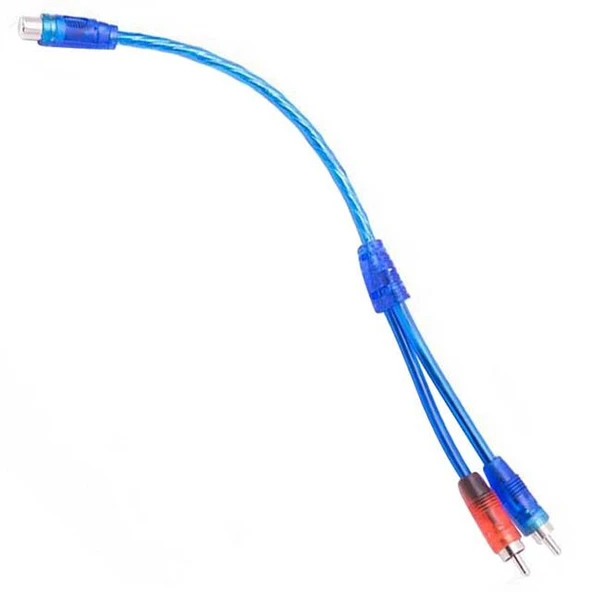 Anfi Y RCA Kablo 1 Dişi 2 Erkek 25 Cm Silikon Kablo - 4