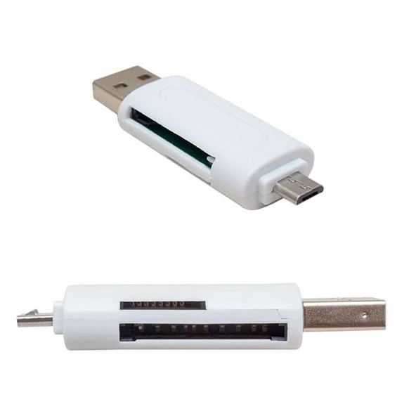 Powermaster USB To Micro USB + Kart Okuyucu Otg Çevirici - 5