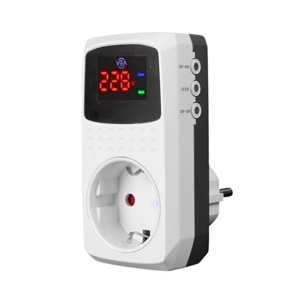 Vea VE-22393 15A 3520W Göstergeli Akım Korumalı Priz Aşırı Yüksek Gerilim - 4