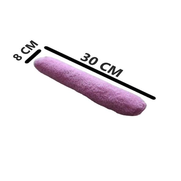 KEDİ OYUNCAĞI SARILMA YASTIĞI UYKU OYUNCAĞI KEDİ OTLU 30 CM PELUŞ ( 1 ADET ) PEMBE - 4