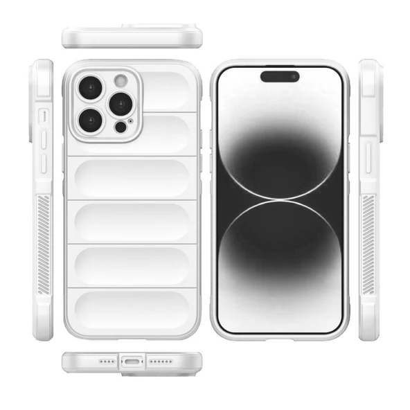 iPhone 15 Pro Kılıf Optimum Lens Çerçeveli Silikon Kapak - 12