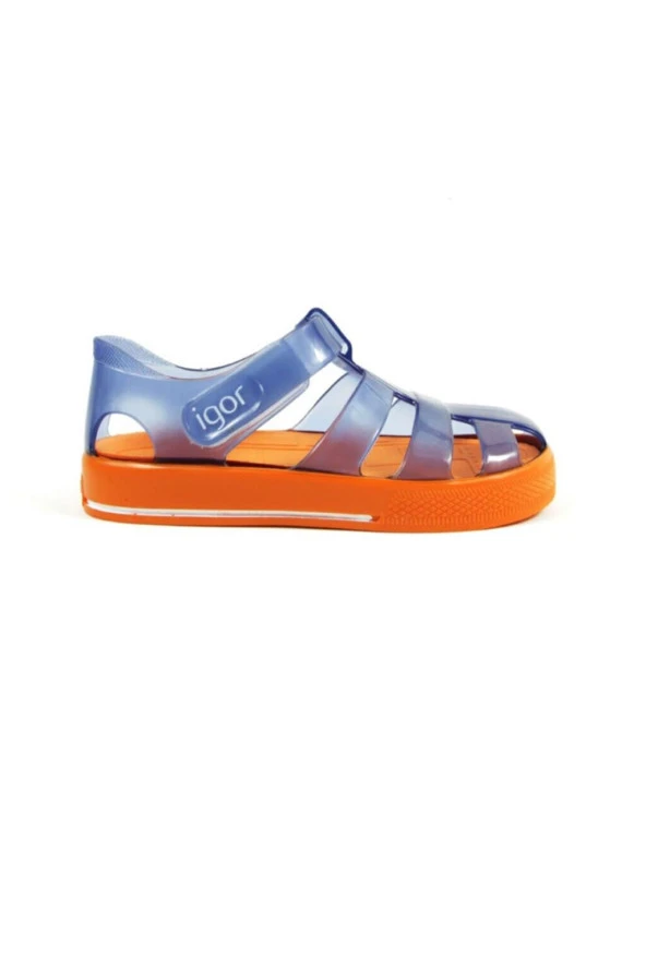 IGOR S10270-016 Star Bicolor Çocuk Mavi Turuncu Sandalet
