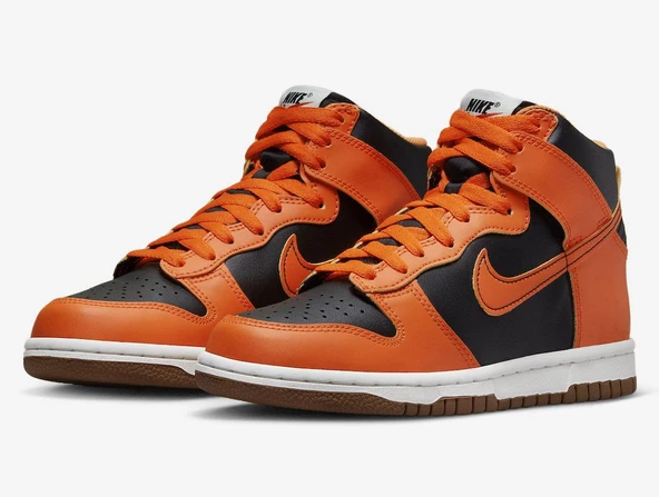 Nike Dunk High Safty Orange DB2179-004 Kadın Spor Ayakkabı - Resim 2