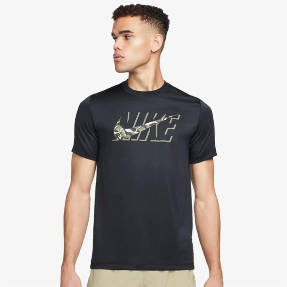 NİKE DRI-FIT CAMO ERKEK ANTRENMAN TİŞÖRTÜ-DZ2741-010 - 3