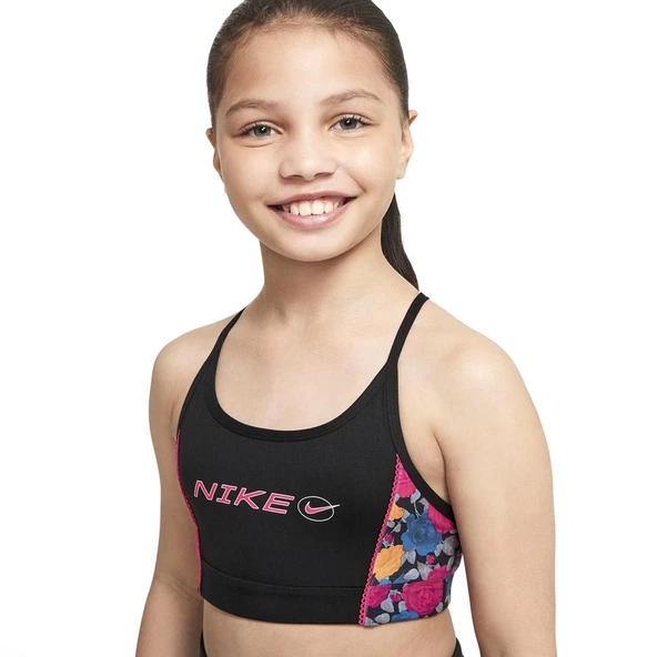 Nike G Nk Indy Bra Iconclash Çocuk Siyah Günlük Stil Sporcu BRA-DM8432-010 - 3