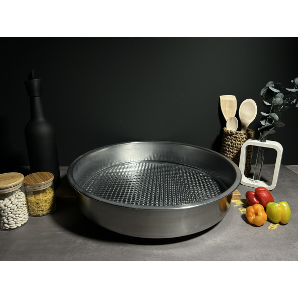 BENA LİFE Paslanmaz Çelik Çiğköfte Tepsisi 41Cm - 2