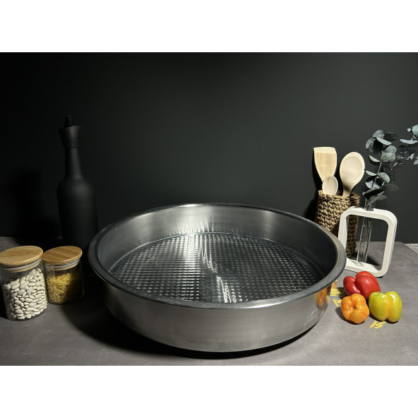 BENA LİFE Paslanmaz Çelik Çiğköfte Tepsisi 44Cm - 2