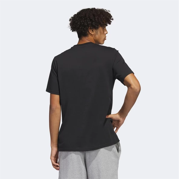 ADİDAS  Logo Pen Fill - Sportswear Graphic Erkek Siyah T-Shirt-HS2513 - 3