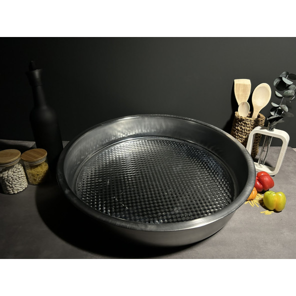 BENA LİFE Paslanmaz Çelik Çiğköfte Tepsisi 48Cm - Resim 2