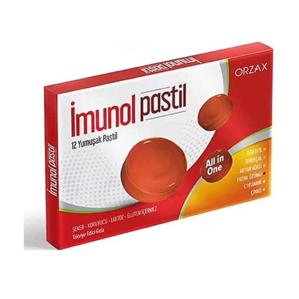 İmunol Portakal Aromalı 12 Pastil ürün görseli