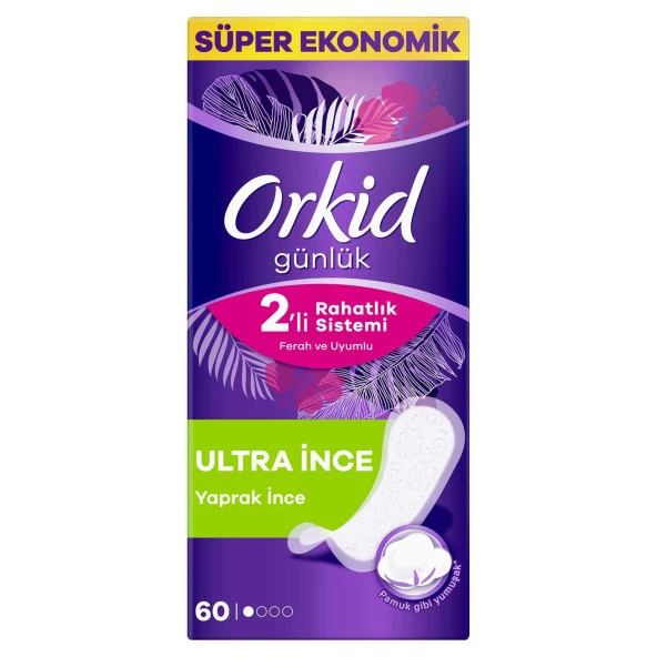 Orkid Ultra İnce Yaprak Günlük Ped 60x3 180 Adet