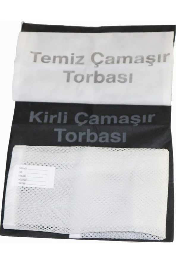 Acemi Ve Bedelli Askeri Malzeme Kirli-temiz Çamaşır Torbası Ve Çamaşır Filesi Askerlik Set