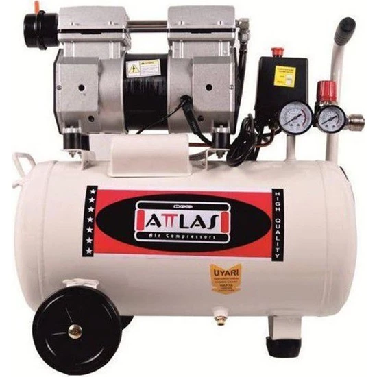 Attlas Kompresör Yağsız Sessiz 25LT 8 BAR SK1025