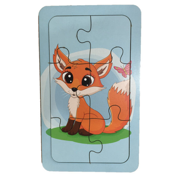 Trendy Toys Ahşap Puzzle Ilk Yapbozum 3 Adet 6 Parçalı 18x11cm - 3