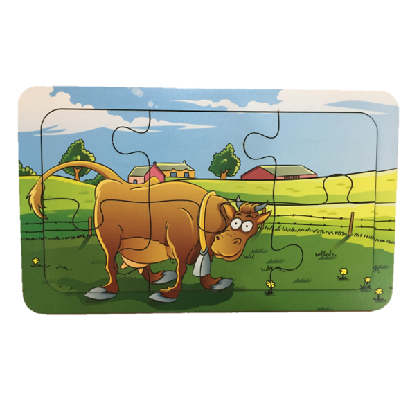 Trendy Toys Ahşap Puzzle Ilk Yapbozum 3 Adet 6 Parçalı 18x11cm - 4