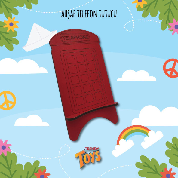 Trendy Toys Ahşap Telefon Tutucu 8x15cm