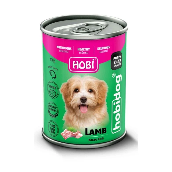 Hobi Hobidog Kuzu Etli Yavru Köpek Konservesi 400 Gr