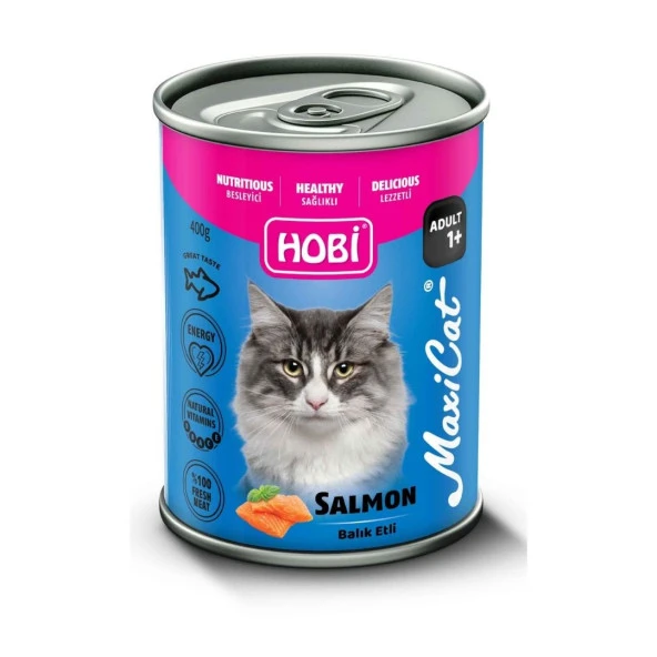 Hobi Maxicat Somonlu Kedi Konserve 400 Gr