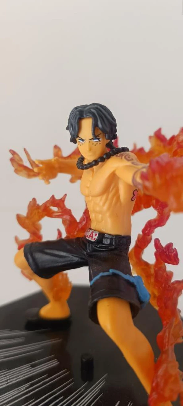 Figür Anime One Piece Portgas D. Ace  Karakter Figür Oyuncak Biblo 12 cm - Resim 4