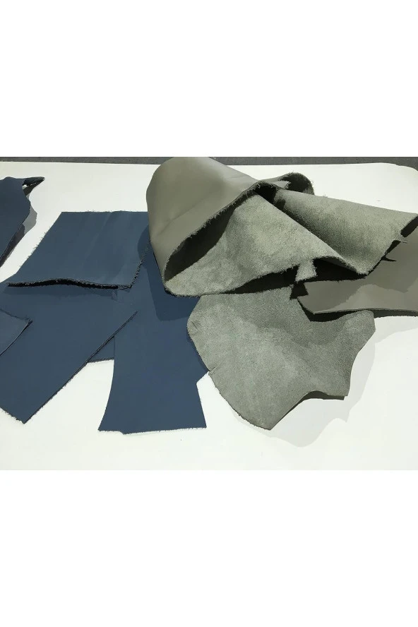 osm design&leather deri karışık koyu renk parça 1 kg ürün görseli