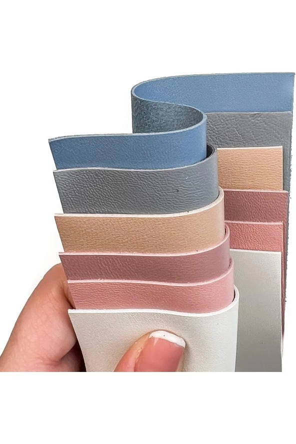 OSM 10x10 cm Hakiki deri parçaları - Resim 3