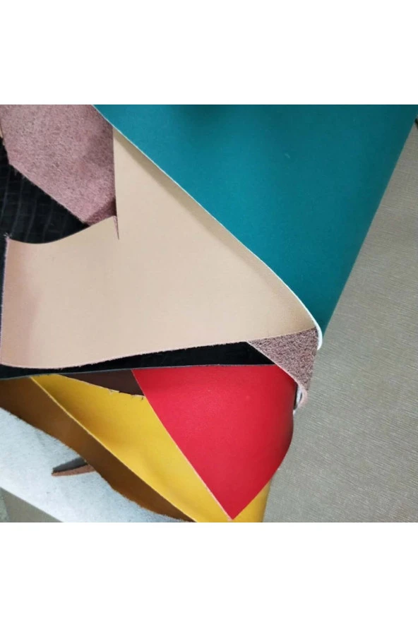 OSM DANA DERİSİ PARÇALARI RENKLİ DERİ 20X20-30X30 CM - Resim 4