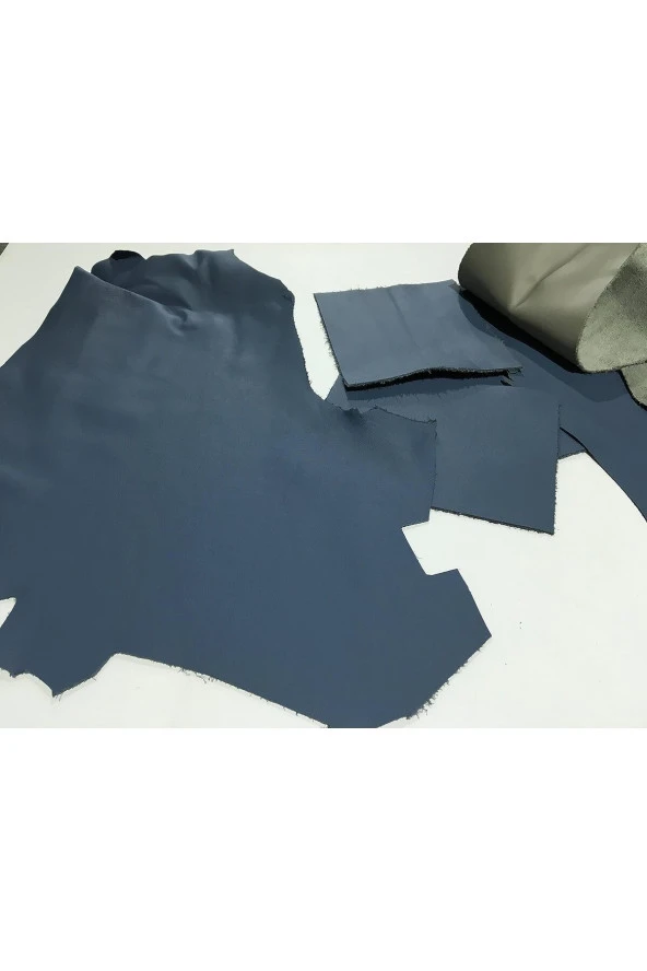 osm design&leather deri karışık koyu renk parça 1 kg - Resim 2