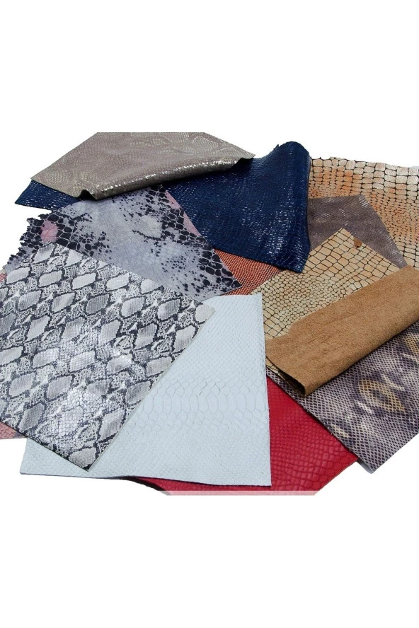 OSM 20 Adet Desenli Hakiki Deri Parçaları Large boy ürün görseli