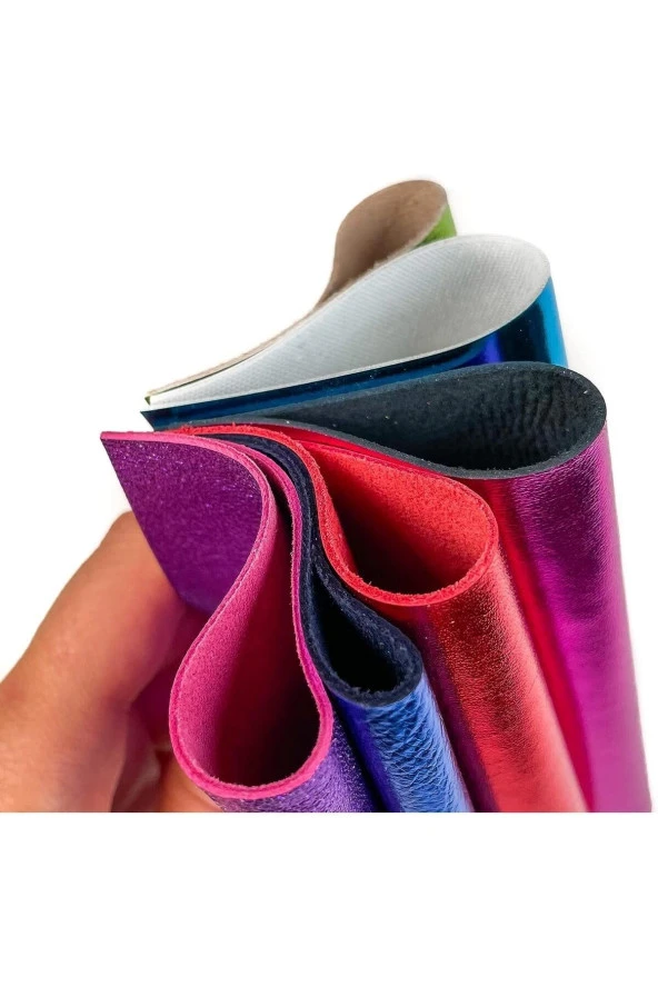 OSM 10x10 cm  Hakiki deri parçaları - Resim 3