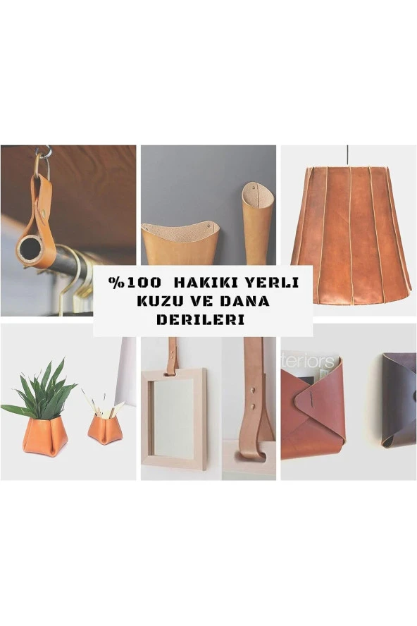 OSM Baskılı hakiki parça deriler XL boy A4-A5 Boyutunda 6LI PAKET - Resim 4