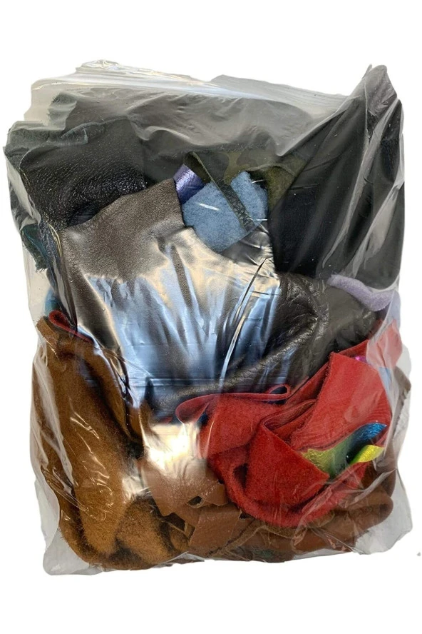 OSM Hakiki Deri Siyah Renkli Parça 250 gr - Resim 2