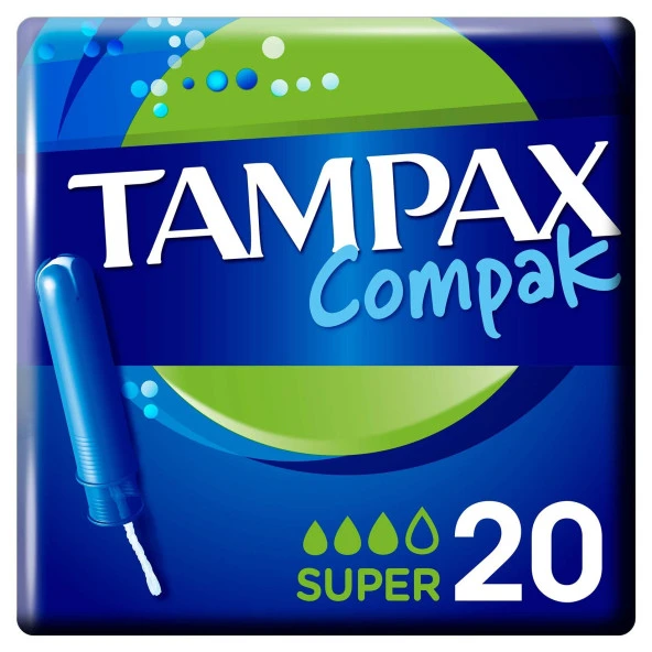 Tampax Compak Super Tampon 20x4 80 Adet