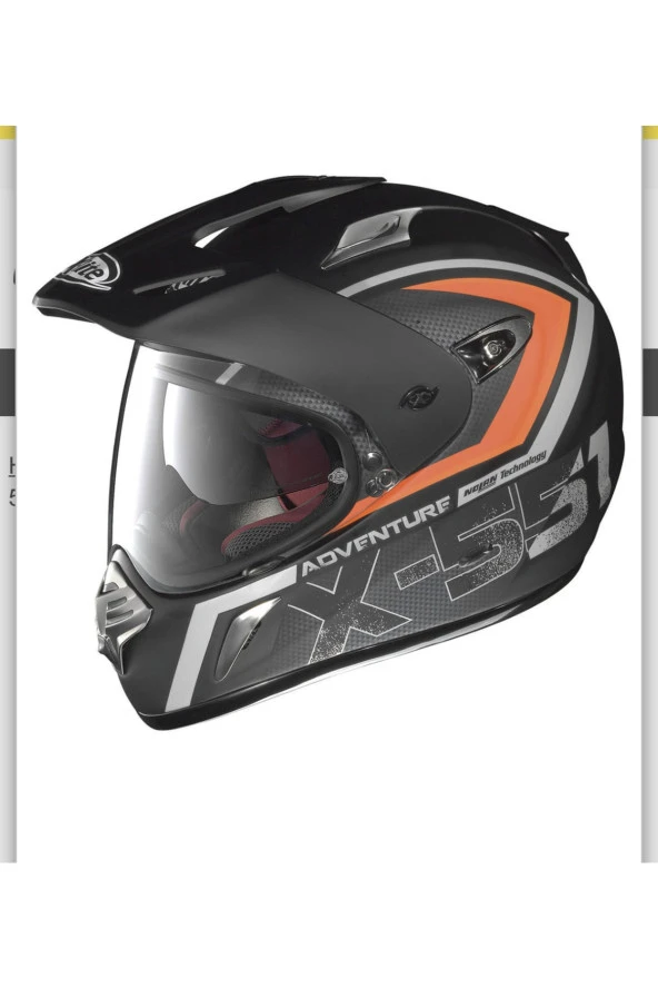 X-lite Helme X-551 Adventure Full Face Schwarz Orange Matt